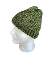 Handmade Green knitted Winter Hat Toque Cap - $19.79