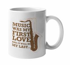 Make Your Mark Design Music Was My First Love Romantic Fun Coffee &amp; Tea Mug For  - £15.81 GBP+