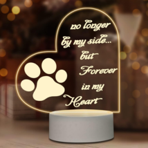 Dog Memorial Gifts -3D LED Night Light-Pet Loss Gifts for Loss of Dog - $186.20 MXN