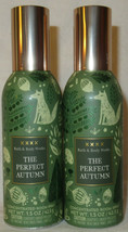 Bath &amp; Body Works 1.5 oz Concentrated Room Spray Lot Set of 2 THE PERFECT AUTUMN - £21.45 GBP