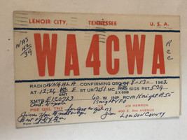Vintage CB Ham radio Card WA4CWA Lenoir Tennessee 1962 - £3.86 GBP