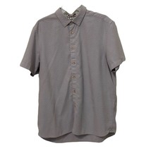 Ted Baker London Mens Shirt Size 6 US 2XL XXL Geometric Print Short Sleeve - $25.00