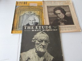 Vtg 3 Etude Music Magazine Theodore Presser Co Pa Ads Music 1948 1949 - £7.07 GBP