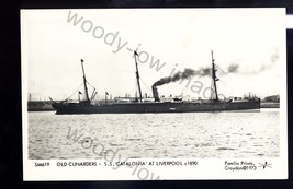 LS2606 - Cunard Liner - Catalonia at Liverpool c1890 - Pamlin postcard - £3.11 GBP