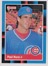 Paul Noce Chicago Cubs Infield 1988 Donruss Card # 315 Near Mint - £1.27 GBP