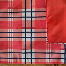 Plaid Placemats, set of 4, Polyester, Red White Blue Reversible, July 4th image 3