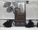Thyme &amp; Table 72&quot; Fall Table Runner, Black &amp; White - £14.00 GBP