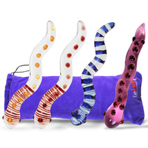 LeLuv Glass Snake Colorful Curvy Dildo - £17.79 GBP+