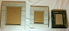 Wood picture frames 8x10(various sizes) lot of 3 see description - £27.97 GBP