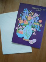 Vintage Millen Floral Easter Card Unused - £2.39 GBP