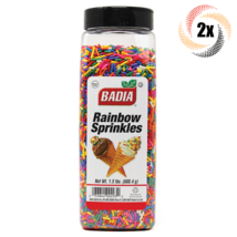 2x Pints Badia Rainbow Sprinkles | 1.5LB | Gluten Free! | Fast Shipping! - £28.45 GBP