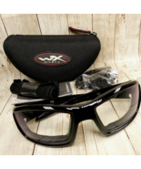 Wiley X Tide Gloss Black Wrap Safety/Sun/Eye Glasses - 67-18-125 - FRAME... - $162.57 CAD