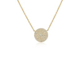 Diana M Jewels 0.30 Cts Round Diamonds Disc Necklace Size One Size - $9,762.16 MXN