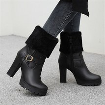 New Women Winter Warm Casual Boots Top Quality Fashion Boots Comfortable High To - £58.75 GBP