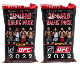 Lot of (2) 2022 Panini Donruss Debut Edition UFC Sealed MMA Card Hanger Packs - £15.33 GBP