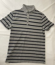 Banana Republic Golf Polo Shirt Mens Size Medium Gray Performance Pique ... - $7.13