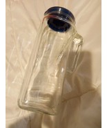 Vintage Frigorello Italy Refrigerator Glass Jug Pitcher w/ Lid Juice Water  - $12.86 CAD