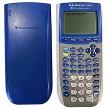 TEXAS INSTRUMENTS TI-84 Plus Silver Edition BLUE Graphing Calculator TESTED - £30.04 GBP