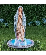 Solar Powered Blessed Mother Virgin Mary Garden Sculpture Outdoor Yard S... - £20.66 GBP