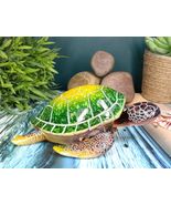 Nautical Ocean Green Giant Sea Turtle Swimming Bobblehead Figurine Tortoise - €15,35 EUR