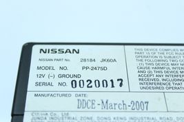07-08 INFINITI G35 SEDAN 6 Disc CD Changer F1752 image 11