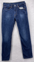 Levis Mens Jeans 32x32 Straight Fit 514 Medium Wash Denim Zipper Fly Blue - £17.89 GBP