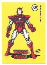 Marvel Universe Series 1 Sticker #35 Iron Man 1986 Comic Images NEW NEAR MINT - £34.73 GBP
