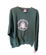  Men's Sweatshirt champion Roosevelt University crewneck sweatshirt Green Size L - $21.00