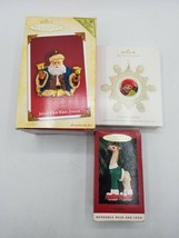 Hallmark Ornaments - Lot of 3 - Daughter, jolly kris kringle, cute as a ... - $8.86
