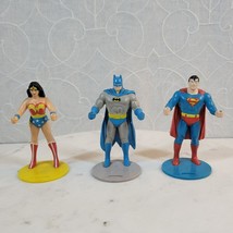 Vintage 1985 Burger King Super Hero Cup Holder 4&quot; Superman Wonder Woman ... - $31.54