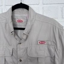 Berkley Fishing Shirt Vented Button Up Short Sleeve Mens Medium  - £14.06 GBP