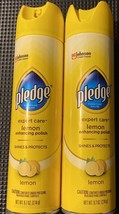 2 Pledge 9.7 Oz Beautify It Lemon Enhancing Shine &amp; Protect Wood Polish ... - £7.56 GBP