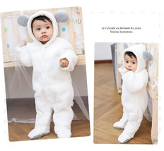 Newborn Baby Romper Jumpsuit Boy Girl Hooded Bodysuit ( 9 Months -28.5in) - £13.62 GBP