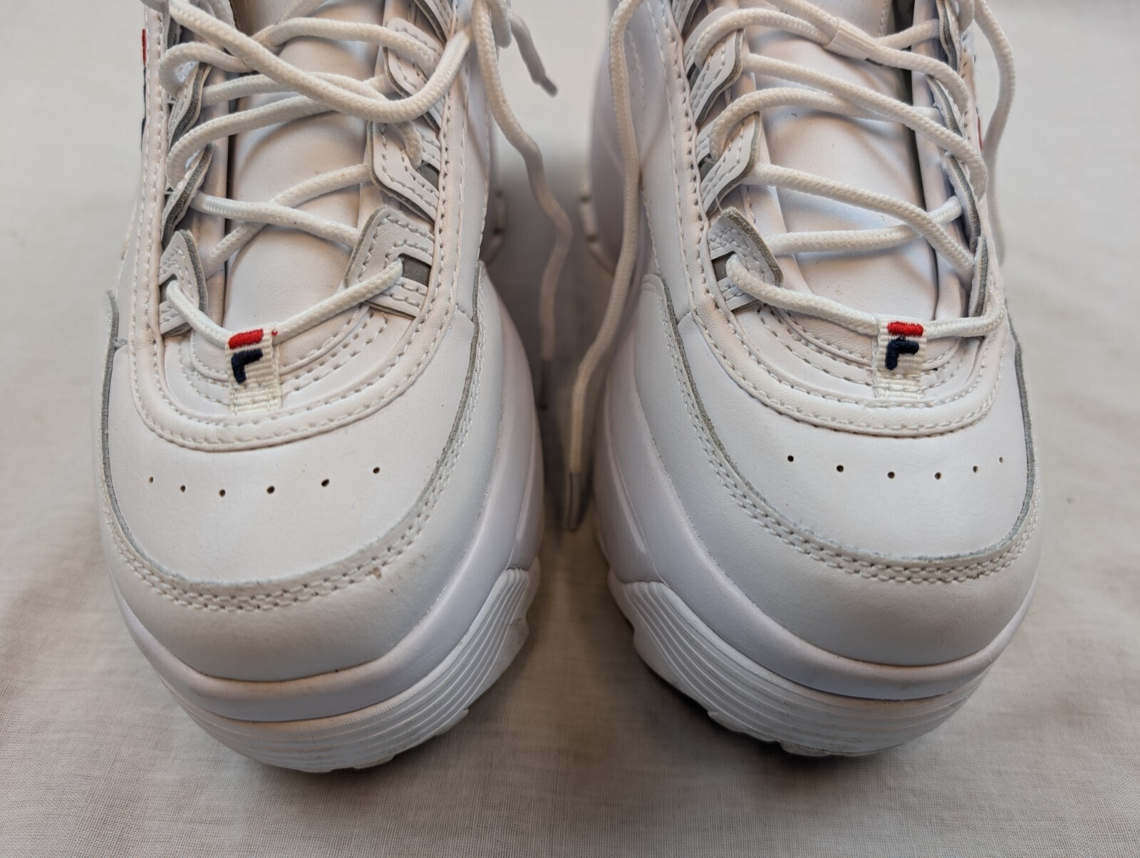FILA Disruptor II Wedge Women's Platform Sneaker White Size 10 Excellent! Item image 3