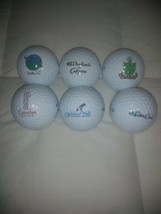 6 LOGO GOLF BALLS 4 MOLITOR TITANIUM POWER 2 SCARY LONG - $24.99