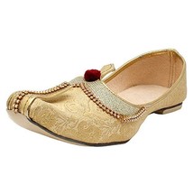 Mens Wedding Jutti colorful Mojari Khussa ethnic Flat Shoe US size 8-12 TOM - £33.68 GBP