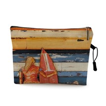 Vintage Ins Holiday Style Portable Women Makeup Bag Case Toiletry Storage Bag Or - £9.56 GBP