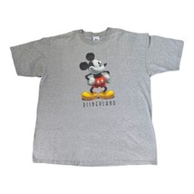 Disneyland Resorts Mickey Mouse Cartoon Heather Gray Vintage T-Shirt Siz... - $17.34
