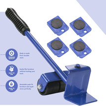 Professional Furniture Lifter Tool Set Furniture Mover Wheel Bar Roller Device H - £21.37 GBP+