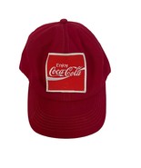 Vintage Coca Cola Trucker Hat Cap Enjoy Coke Snapback USA Made Big Patch - £15.21 GBP