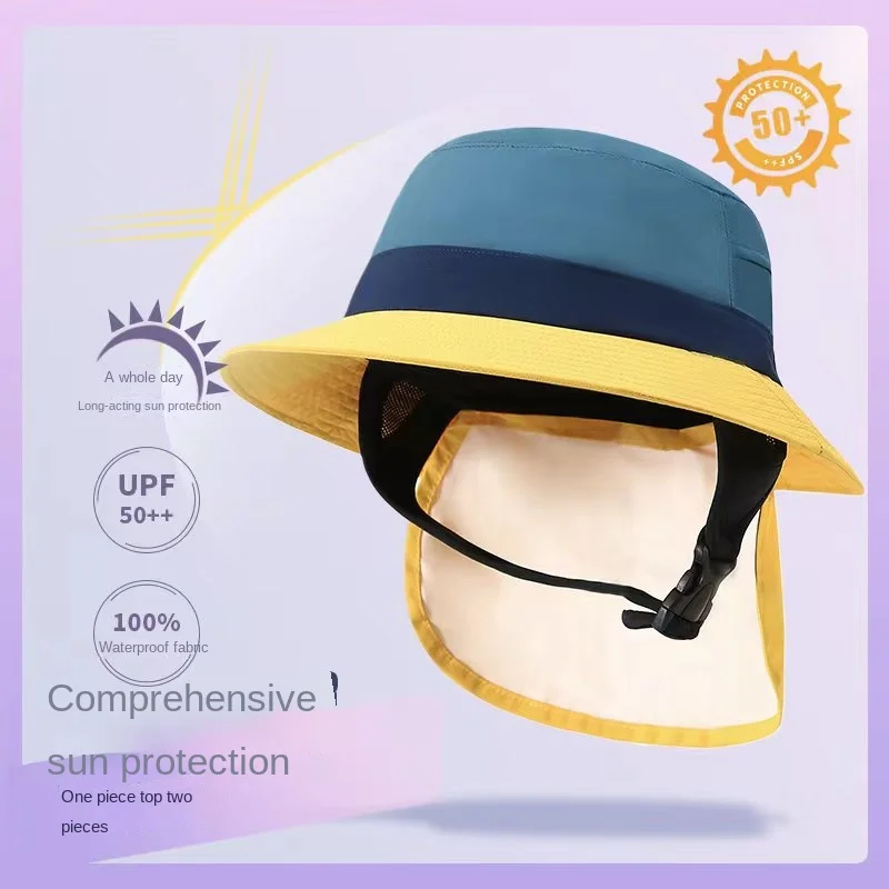 UPF50++ Surf Cap Men Women Summer Sun Hats Outdoor splash-proof Fisherman Hat - £12.92 GBP