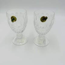 Waterford Colleen Claret Wine Glasses Set Vintage Crystal 2 Pieces Short... - $85.50