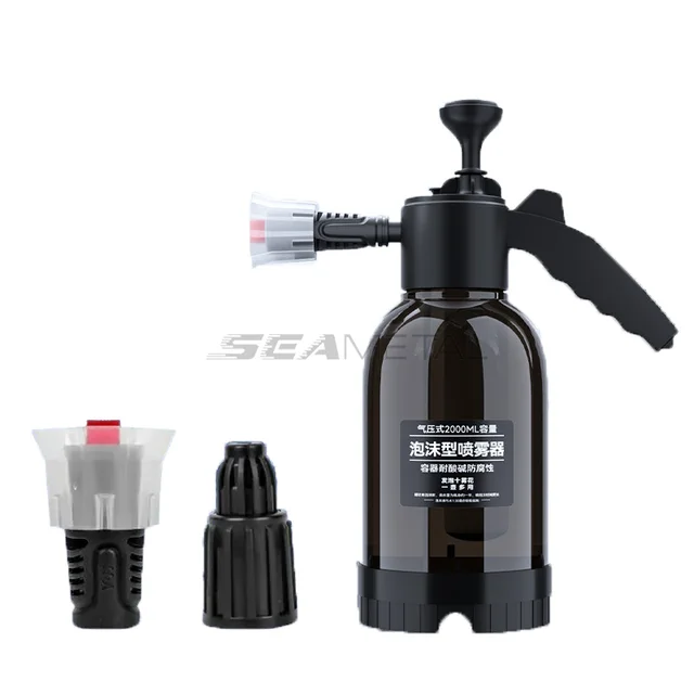 2L Hand Pump Foam Sprayer Pneumatic Washer Foam Snow Foam High Pressure Car Wash - $25.28