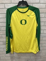 Nike Dri Fit Oregon Ducks Shirt Long Sleeve Moderate Compression Mock Neck XL - £22.94 GBP