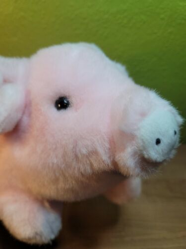 Primary image for Vtg Chrisha Playful Plush Pig Toy Large Pink Soft Pillow Stuffed Animal 1988