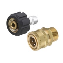 Pressure Washer Adapter Set, Quick Connect Kit, M22 14Mm To M22 Metric Fitting,  - £15.70 GBP