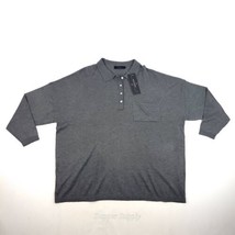 Truth by Republic Mens Sz M Collared Long Sleeve Button Up Polo Shirt Gray  - $29.60