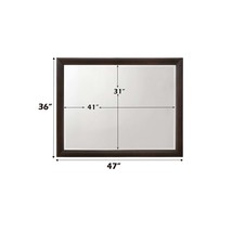 Tablita 47&quot;x36&quot; Mirror, Dark Merlot Finish - $276.00