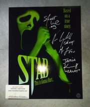 Scream Cast Hand Signed Autograph 11x14 Photo Neve Campbell, Skeet Ulrich, Matth - £279.77 GBP