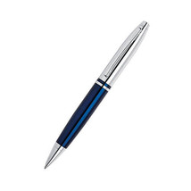 Cross Calais Chrome Ballpoint Pen - Blue Lacquer - £44.66 GBP